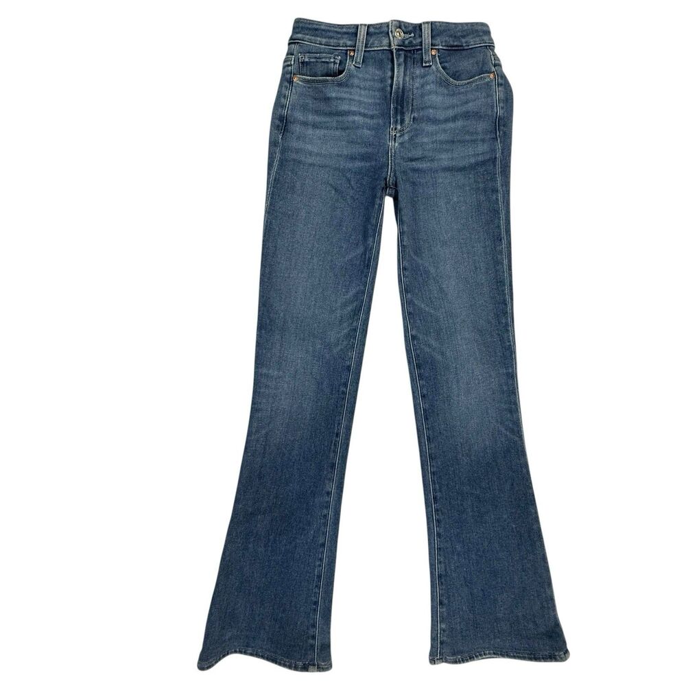 PAIGE Laurel Canyon Bootcut Flare Jeans Women 24 Blue High Rise 31" Inseam
